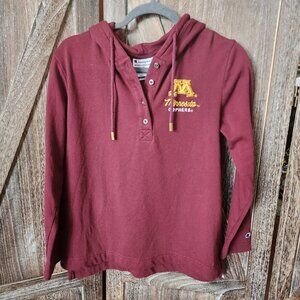 Champion Authentic Athleticwear Minnesota Golden Gophers‎ Hooded Top Size M EUC